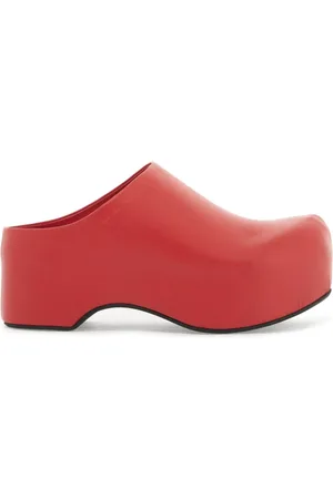 Marni Dames, Schoenen, Rood, Maat: 38 EU Leer
