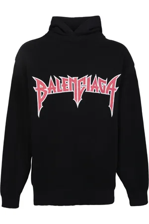 Balenciaga Heren, Sweatshirts & Hoodies, Zwart, Maat: M Katoen