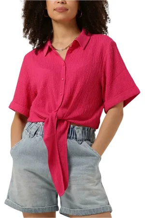 ANOTHER LABEL Dames, Blouses & Shirts, Roze, Maat: L Katoen