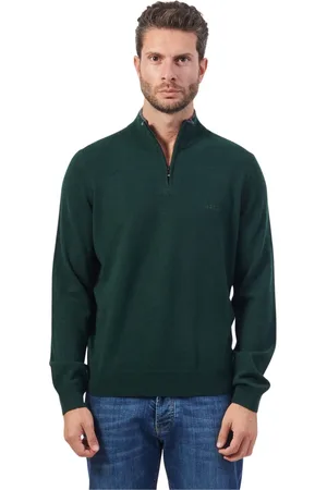 HUGO BOSS Heren, Truien, Groen, Maat: S Wol