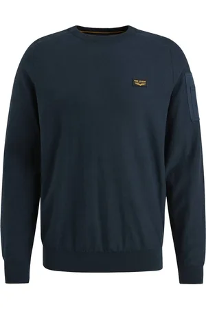 PME Legend™ Heren, Truien, Blauw, Maat: M Katoen