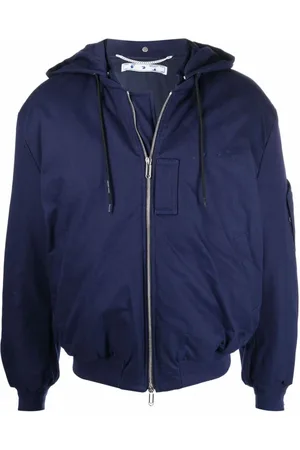 OFF-WHITE Heren, Jassen, Blauw, Maat: S Katoen