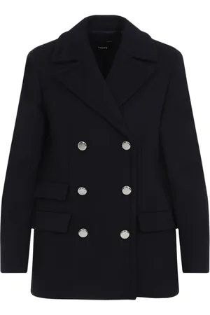 THEORY Dames, Mantels, Zwart, Maat: 2XS Wol