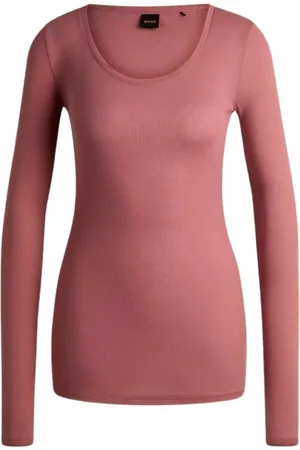 HUGO BOSS Dames, Tops, Roze, Maat: S Katoen
