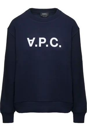 A.P.C. Dames, Sweatshirts & Hoodies, Blauw, Maat: M Katoen