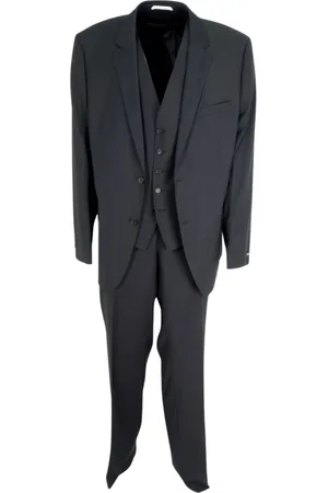 HUGO BOSS Heren, Pakken, Zwart, Maat: 3XL Wol
