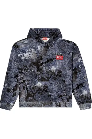Diesel Heren, Sweatshirts & Hoodies, Blauw, Maat: XS Katoen
