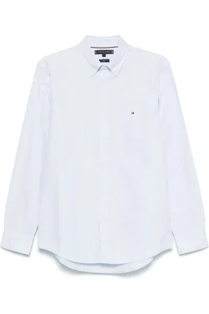 Tommy Hilfiger Heren, Overhemden, Blauw, Maat: M