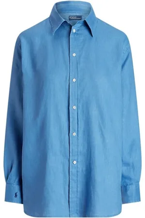 Ralph Lauren Dames, Blouses & Shirts, Blauw, Maat: XL