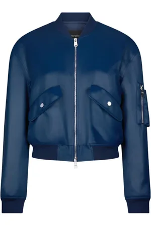 Dondup Dames, Jassen, Blauw, Maat: M Satijn