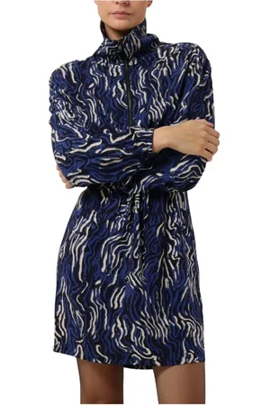 ANOTHER LABEL Dames, Jurken, Blauw, Maat: XS