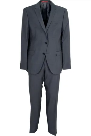 HUGO BOSS Heren, Pakken, Grijs, Maat: 3XL Wol
