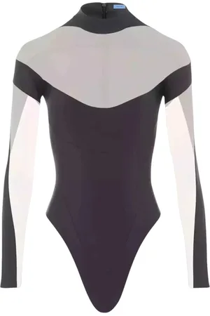 MUGLER Dames, Tops, Zwart, Maat: XS Katoen