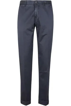 Incotex Heren, Broeken, Blauw, Maat: W31 Katoen