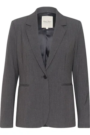 Part Two Dames, Jassen, Grijs, Maat: XL Flanel