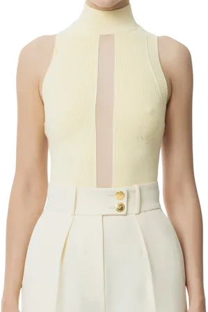 Elisabetta Franchi Dames, Tops, Geel, Maat: M Viscose