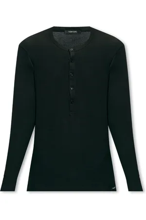 Tom Ford Heren, Tops, Zwart, Maat: M Katoen