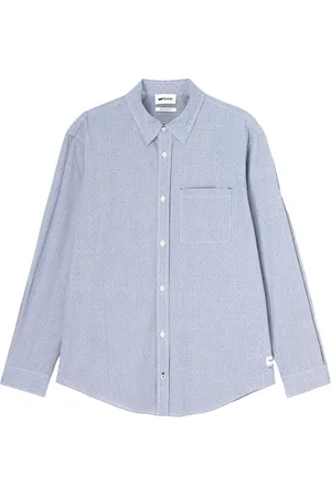 GAS Heren, Overhemden, Blauw, Maat: 2XL Katoen