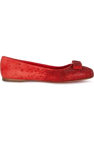 Salvatore Ferragamo Dames, Schoenen, Rood, Maat: 35 EU Leer