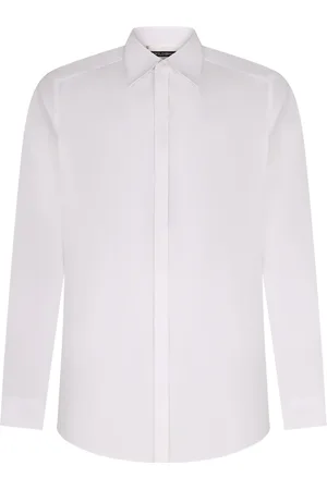 Dolce & Gabbana Heren, Overhemden, Wit, Maat: XL Katoen