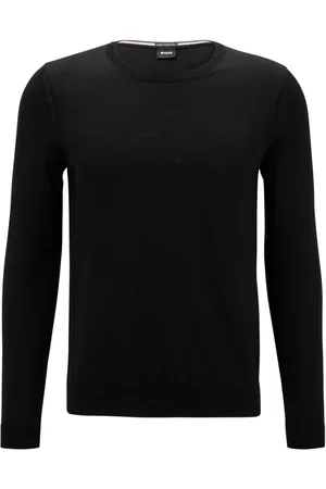 HUGO BOSS Heren, Truien, Zwart, Maat: M Wol