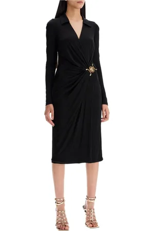 VERSACE Dames, Jurken, Zwart, Maat: M Jersey