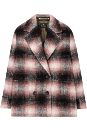 Paul Smith Dames, Mantels, Grijs, Maat: XS Wol