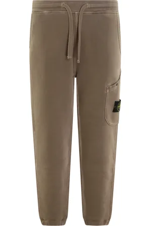 Stone Island Heren, Broeken, Bruin, Maat: M Fleece