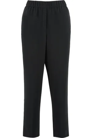 PESERICO SIGN Dames, Broeken, Zwart, Maat: XL Poliester