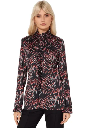Paco rabanne Dames, Blouses & Shirts, Veelkleurig, Maat: S Leer