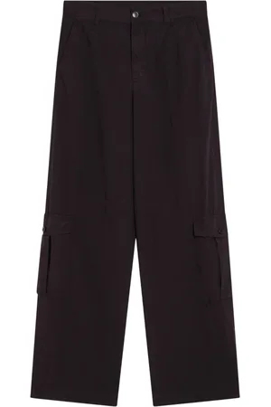 DRIES VAN NOTEN Heren, Broeken, Bruin, Maat: L