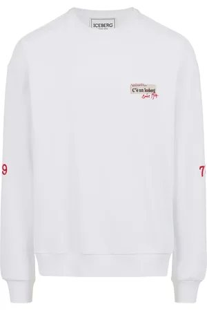 Iceberg Heren, Sweatshirts & Hoodies, Wit, Maat: M Katoen