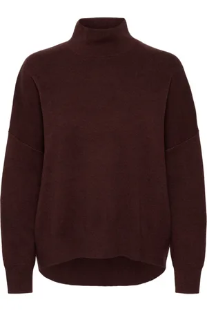 INWEAR Dames, Truien, Bruin, Maat: L Katoen