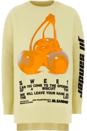 Jil Sander Dames, Truien, Geel, Maat: S Wol
