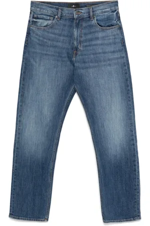 7 for all Mankind Heren, Jeans, Blauw, Maat: W34