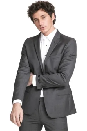 Karl Lagerfeld Heren, Pakken, Grijs, Maat: S Wol
