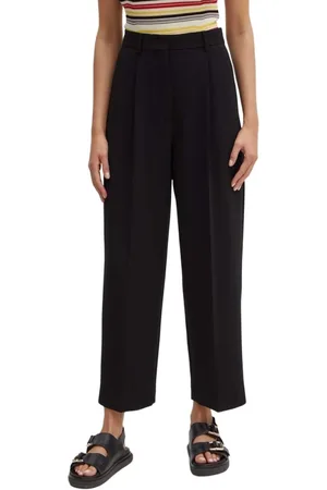 Max Mara Dames, Broeken, Zwart, Maat: S