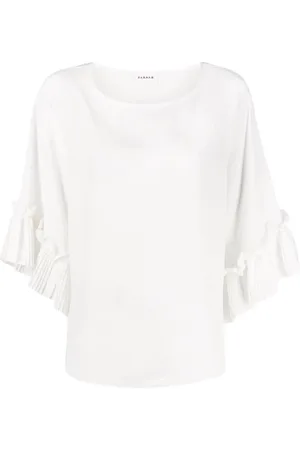 P.A.R.O.S.H. Dames, Blouses & Shirts, Wit, Maat: L