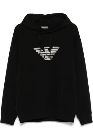 Emporio Armani Heren, Sweatshirts & Hoodies, Zwart, Maat: L