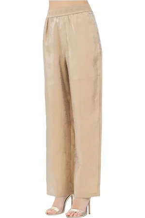 Armani Exchange Dames, Broeken, Geel, Maat: XL Viscose
