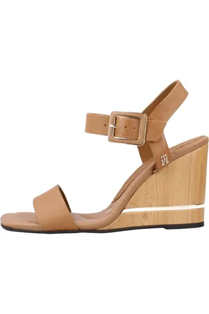 Tommy Hilfiger Dames, Schoenen, Bruin, Maat: 41 EU Leer