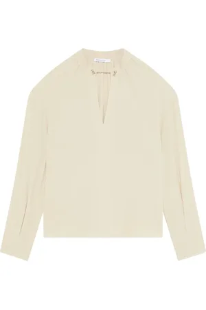 Patrizia Pepe Dames, Blouses & Shirts, Wit, Maat: XL
