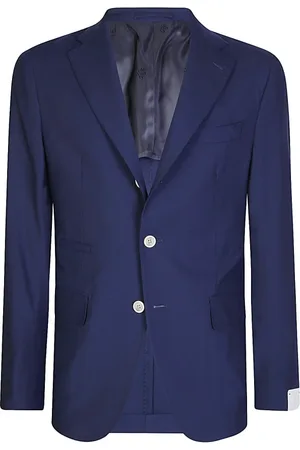 ELEVENTY Heren, Jassen, Blauw, Maat: XL Wol