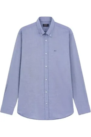 Paul & Shark Heren, Overhemden, Blauw, Maat: 2XL Katoen
