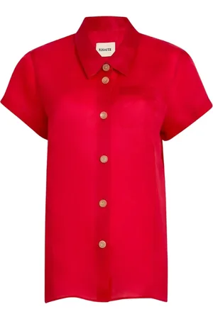 Khaite Dames, Blouses & Shirts, Rood, Maat: M Zijde