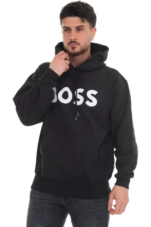 HUGO BOSS Heren, Sweatshirts & Hoodies, Zwart, Maat: XL Katoen