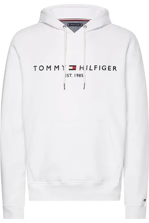 Tommy Hilfiger Heren, Sweatshirts & Hoodies, Wit, Maat: L Katoen