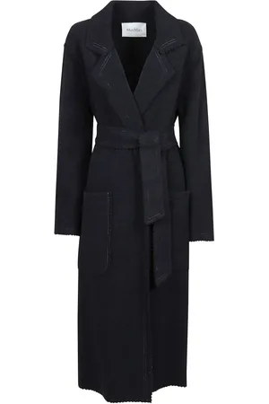 Max Mara Dames, Mantels, Blauw, Maat: XS Wol