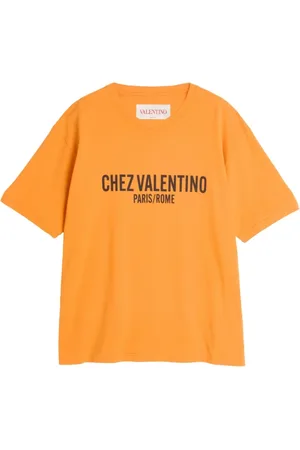 VALENTINO GARAVANI Heren, Tops, Oranje, Maat: S Katoen