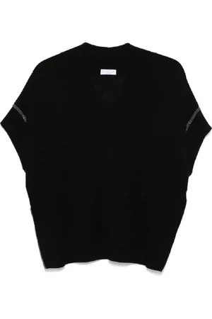 Brunello Cucinelli Dames, Truien, Zwart, Maat: M Katoen